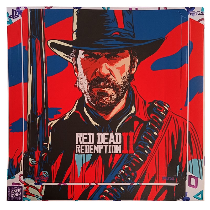 برچسب کنسول PS4 (GO) مدل RED DEAD - Image 2