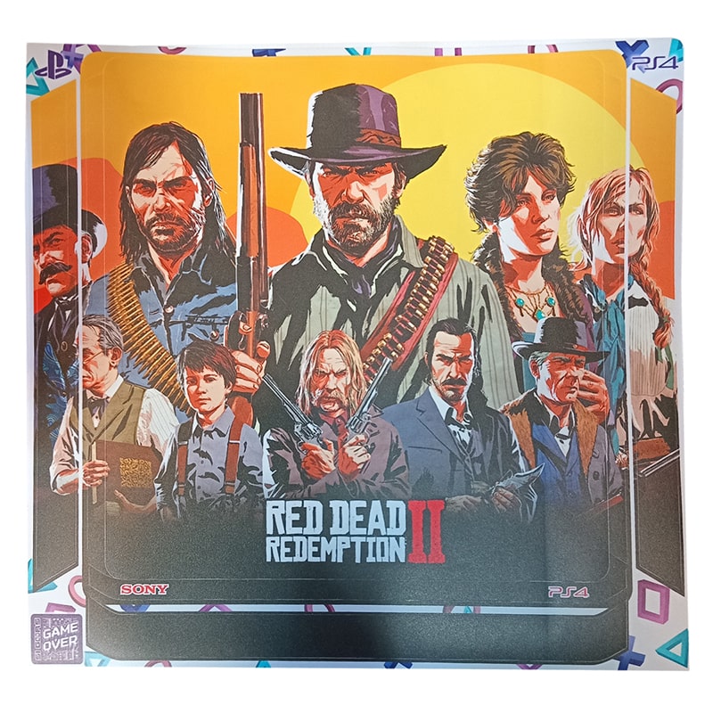 برچسب کنسول PS4 (GO) طرح red dead ii - Image 3