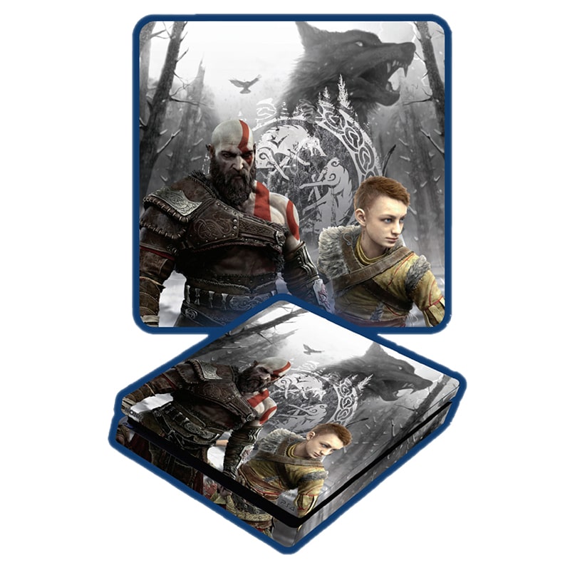 برچسب بدنه کنسول PS4 (GO) طرح GOD OF WAR - Image 2