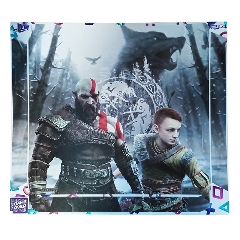 برچسب بدنه کنسول PS4 (GO) طرح GOD OF WAR - Image 3