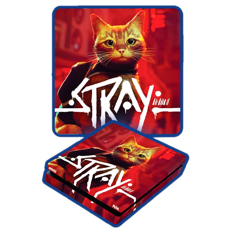 برچسب کنسول PS4 (GO) طرح STRAY - Image 2
