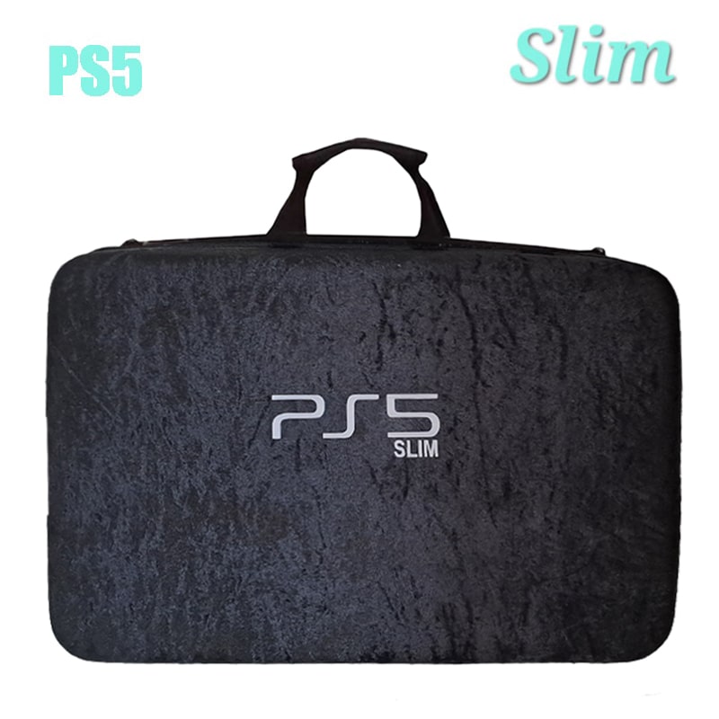 کیف حمل کنسول PS5 slim مخملی با جای هدست - Image 3