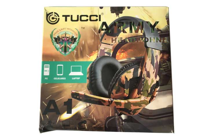 هدست گیمینگ ارتشی مدل Tucci A1 - Image 4
