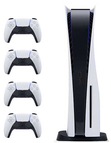 کنسول PlayStation 5 درایو دار با چهار دسته اضافه