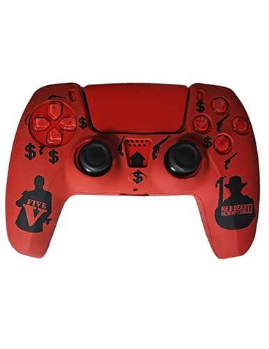 روکش دسته PS5 طرح Red dead five