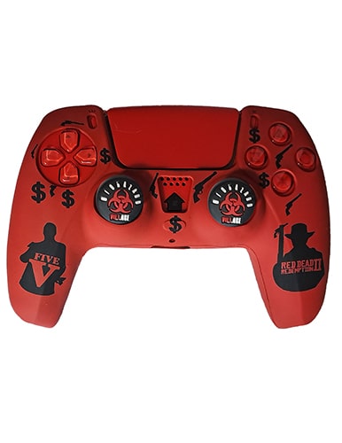 روکش دسته PS5 طرح Red dead five - Image 2