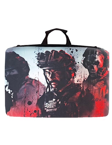 کیف حمل کنسول PS5 فت طرح ندای وظیفه call of duty