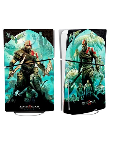 برچسب کنسول PS5 SLIM (GO) طرح GOD OF WAR کد 1