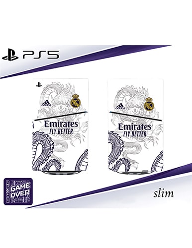برچسب کنسول PS5 SLIM (GO) طرح رئال مادرید EMIRATES - Image 2