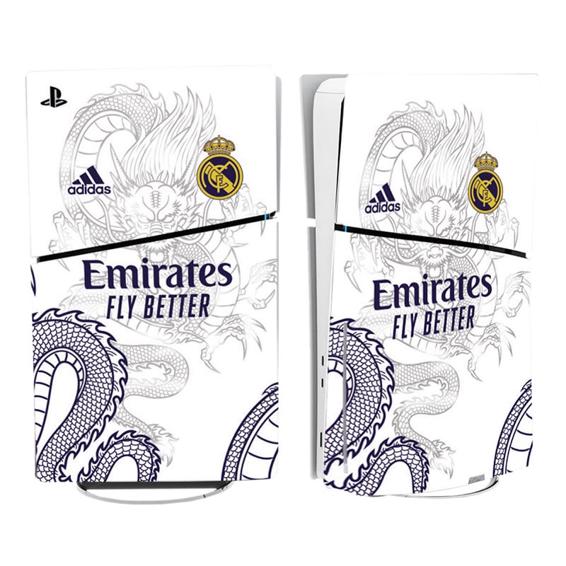 برچسب کنسول PS5 SLIM (GO) طرح رئال مادرید EMIRATES - Image 3