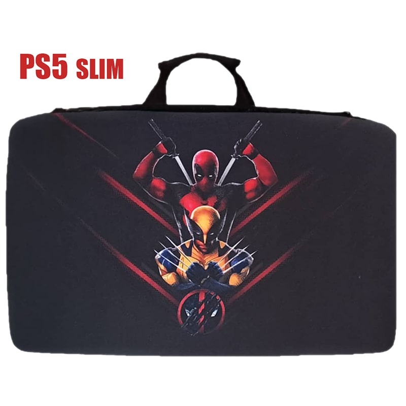 کیف حمل کنسول PS5 اسلیم طرح deadpool - Image 4