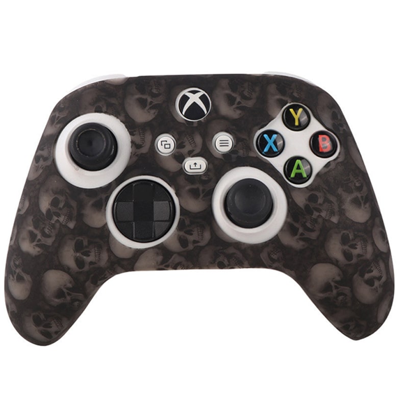 محافظ دسته Xbox Series X/S طرح جمجمه طوسی - Image 2