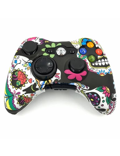 محافظ دسته XBOX 360 طرح جمجمه و گل
