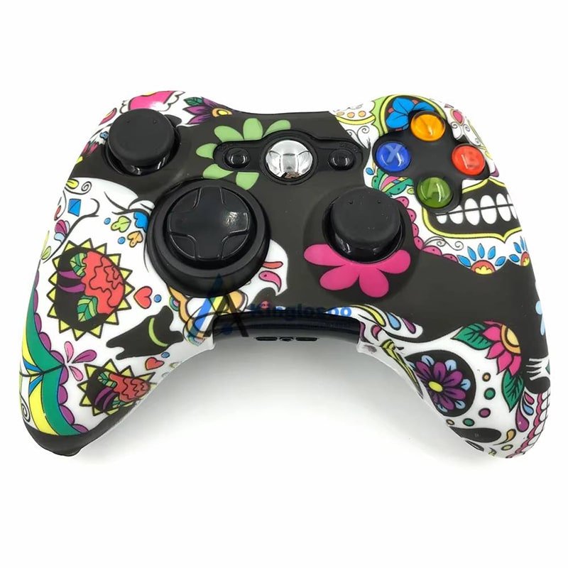 محافظ دسته XBOX 360 طرح جمجمه و گل - Image 2