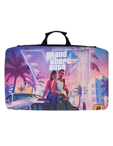 کیف حمل کنسول PS5 slim داخل مخمل طرح GTA