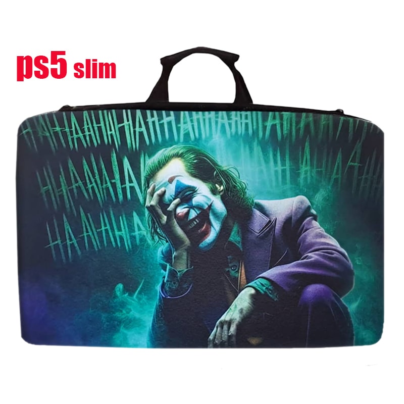 کیف حمل کنسول PS5 slim داخل مخمل جوکر خندان JOKER - Image 3