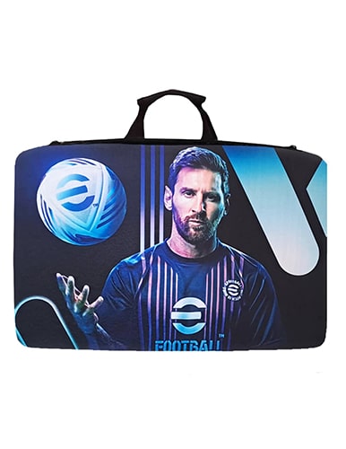 کیف حمل کنسول PS5 slim داخل مخمل طرح مسی MESSI