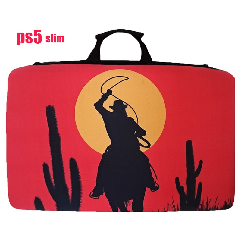 کیف حمل کنسول PS5 اسلیم طرح red dead III - Image 3