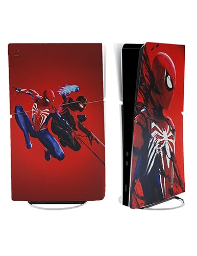 برچسب کنسول PS5 SLIM (GO) طرح مرد عنکبوتی spider man