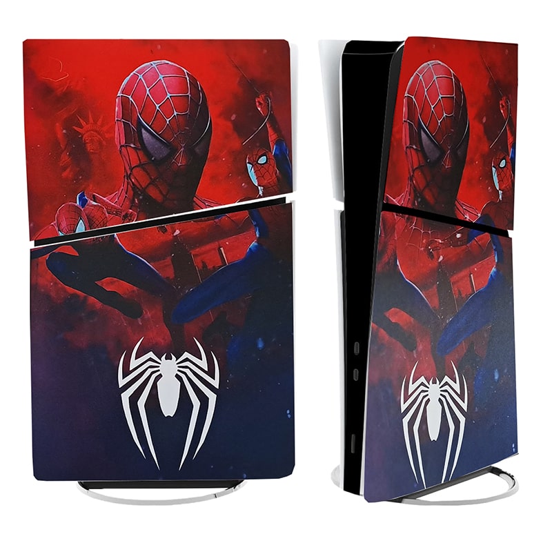 برچسب کنسول PS5 SLIM (GO) طرح 3 مرد عنکبوتی spider man - Image 3