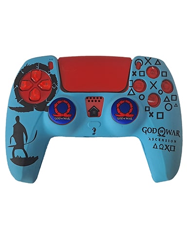 روکش دسته PS5 طرح GOD OF WAR آبی - Image 2