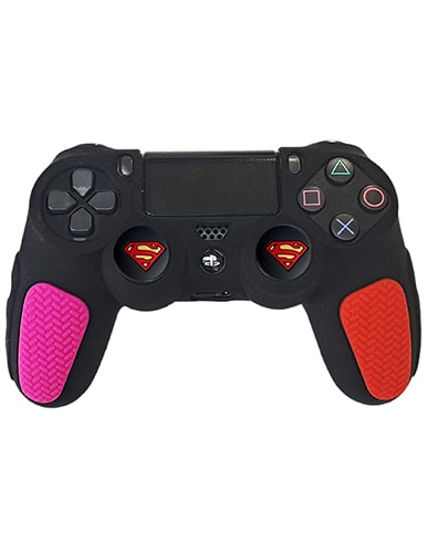 روکش دسته PS4 طرح ضد لغزش مشکی قرمز-صورتی - Image 2