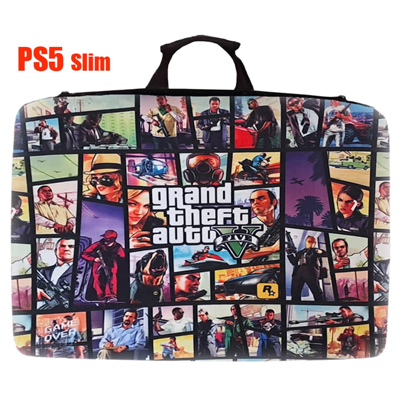 کیف حمل کنسول PS5 اسلیم طرح GTA FIVE - Image 4