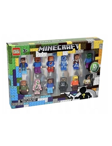لگو آدمک Minecraft پک 12 عددی