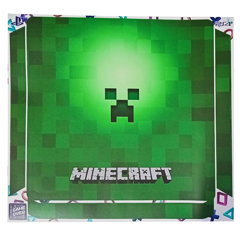 برچسب بدنه کنسول PS4 (GO) طرح ماین کرافت سبز MINECRAFT - Image 3