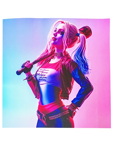 برچسب بدنه کنسول PS4 (GO) طرح Harley Quinn کد B