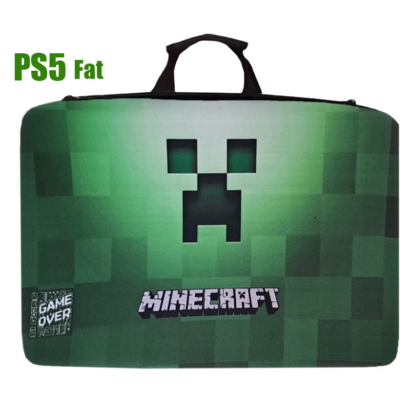 کیف حمل کنسول PS5 فت طرح MINECRAFT کد B - Image 4