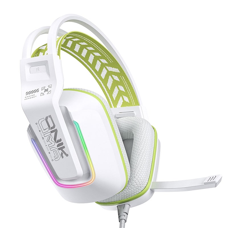 هدست گیمینگ اونیکوما مدل onikuma X13 RGB سفید - Image 9
