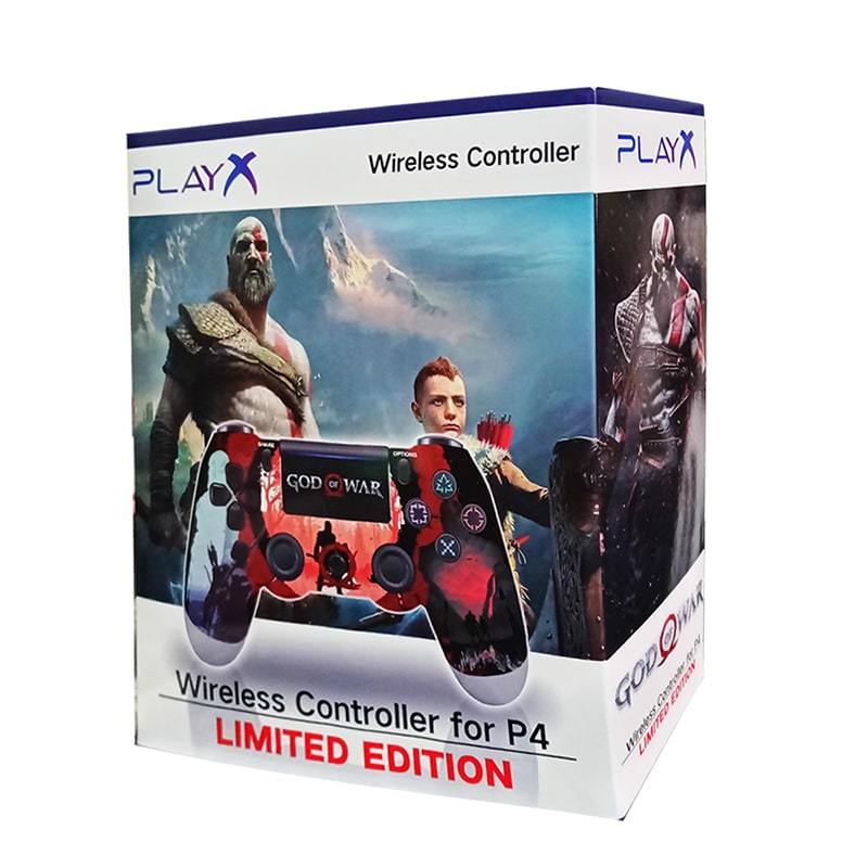 دسته وایرلس ps4 برند PLAY X طرح GOD OF WAR - Image 2
