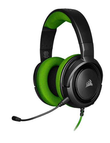 هدست بازی کورسیر مدل HS35 Stereo Green