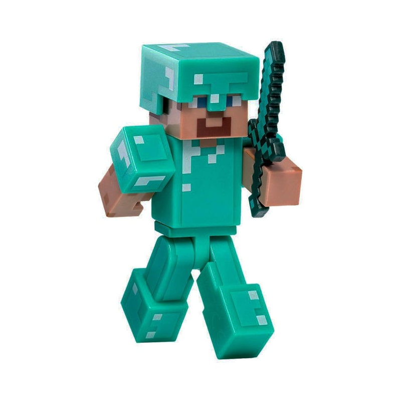 اکشن فیگور ماینکرافت استیو با زره الماس Steve - Image 4