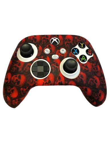 کاور کنترلر Xbox Series X/S طرح جمجمه قرمز