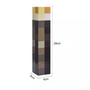 چراغ خواب اتاق کودک طرح مشعل Minecraft
