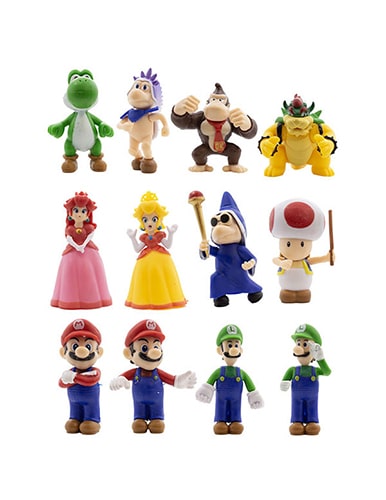 فیگور سوپر ماریو Super Mario مجموعه 12 عددی