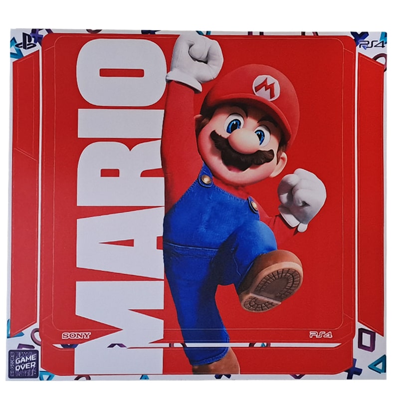 برچسب بدنه کنسول PS4 (GO) طرح ماریو mario - Image 2