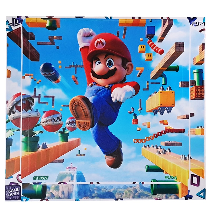 برچسب بدنه کنسول PS4 (GO) طرح سوپر ماریو super mario - Image 2