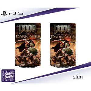 برچسب کنسول PS5 SLIM (GO) طرح DOOM