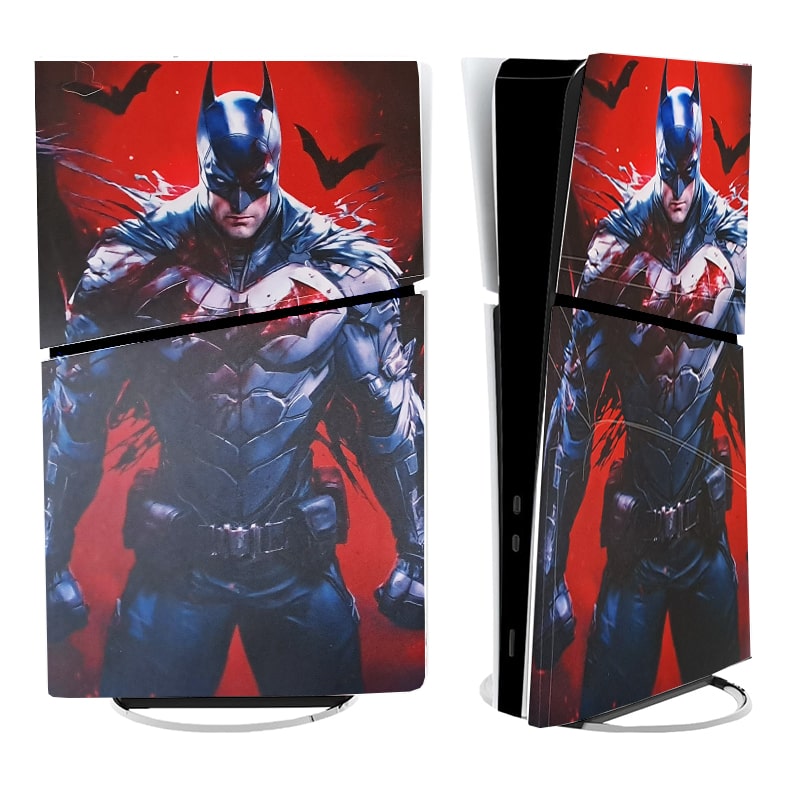 برچسب کنسول PS5 SLIM (GO) طرح بتمن BATMAN - Image 3