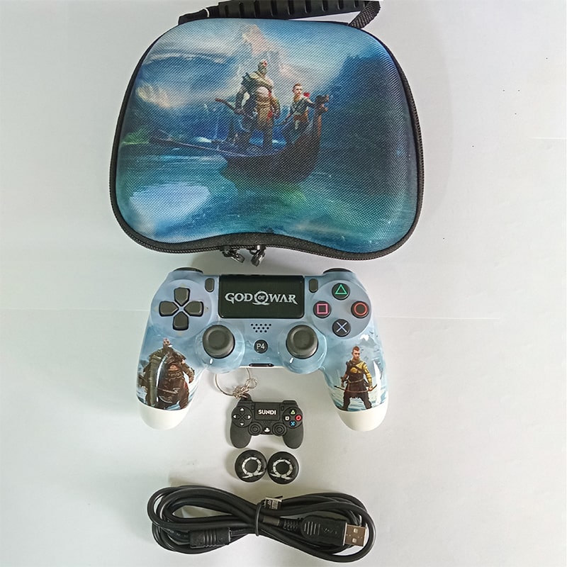 دسته بی سیم PS4 برند Play X طرح GOD OF WAR با کیف - Image 2