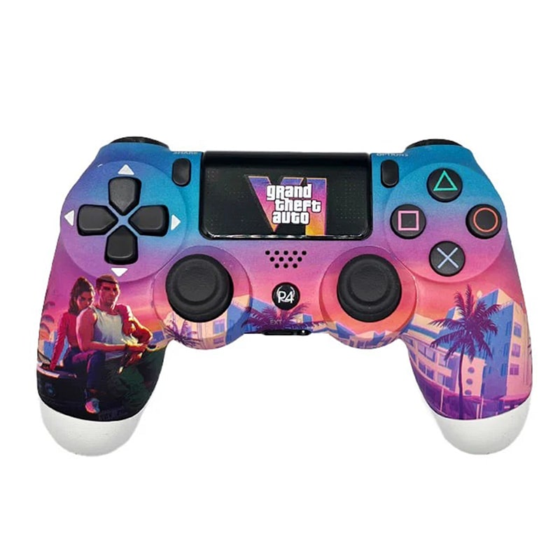 دسته بی سیم PS4 برند Play X طرح GTA با کیف - Image 3