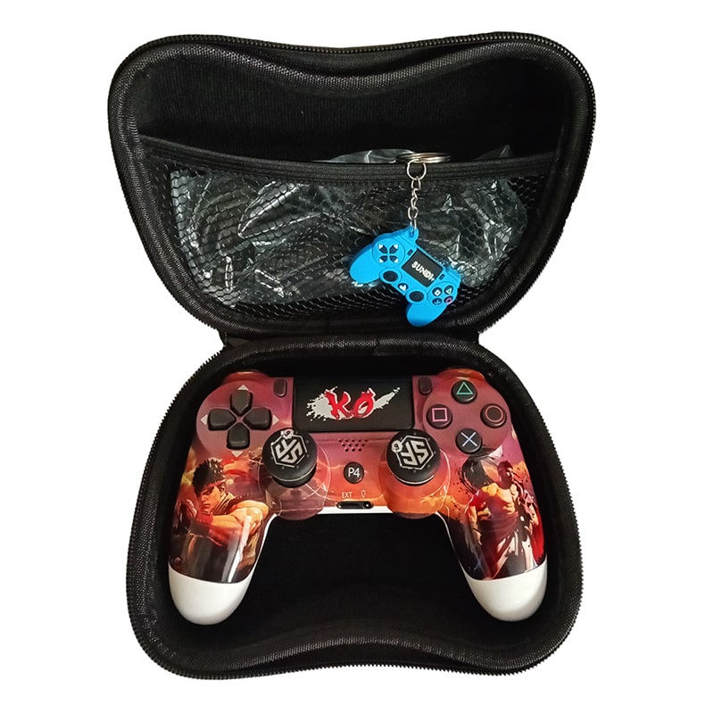 دسته بی سیم PS4 برند Play X طرح Street Fighter با کیف - Image 2