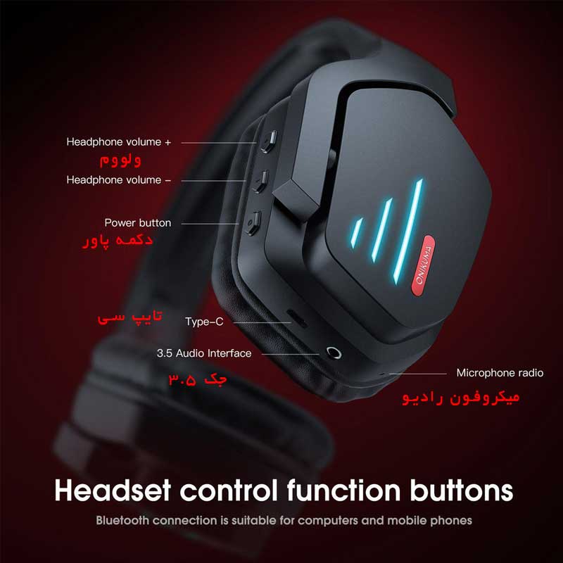 هدست گیمینگ اونیکوما onikuma B60 - Image 2