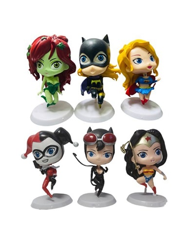 مینی فیگور DC Super Hero Girls مجموعه 6 عددی