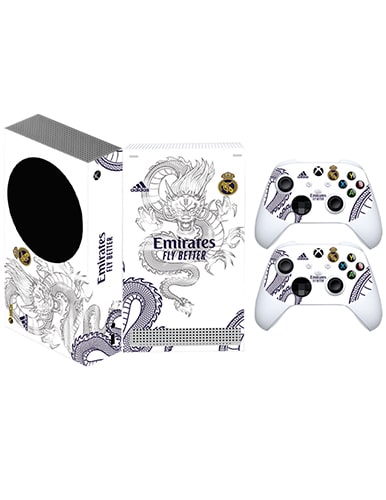 برچسب کنسول Xbox series s game over طرح رئال مادرید