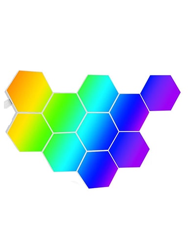 پنل LED هوشمند لمسی شش ضلعی (10 عددی)