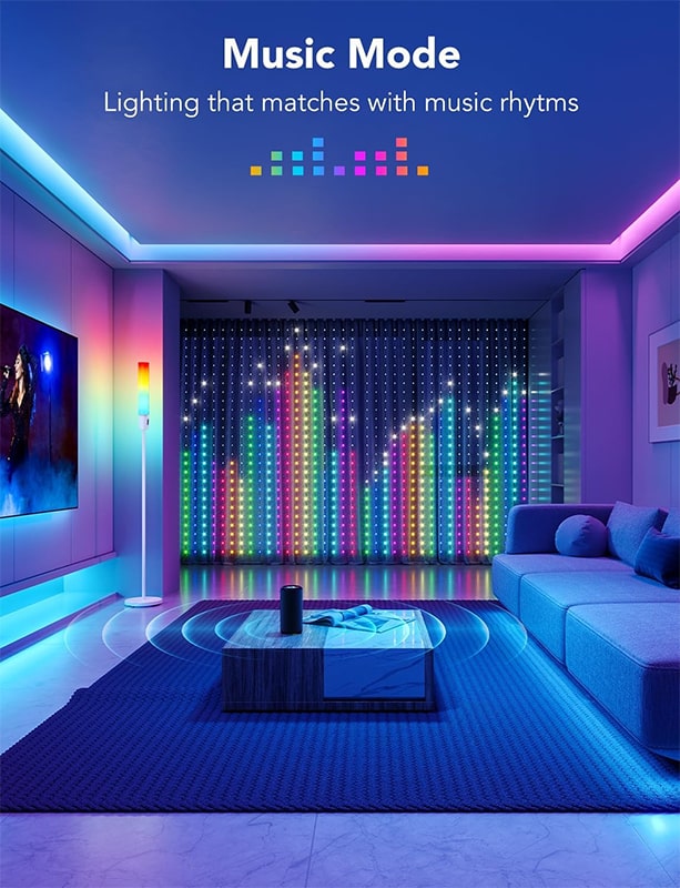 ریسه هوشمند RGB پرده ایی مدل HCL-001 - Image 5